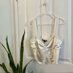 Satin Scalloped Lace Cami (XL)